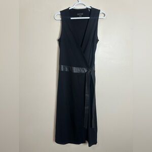 RUDSAK Size M Black Sleeveless Midi Dress